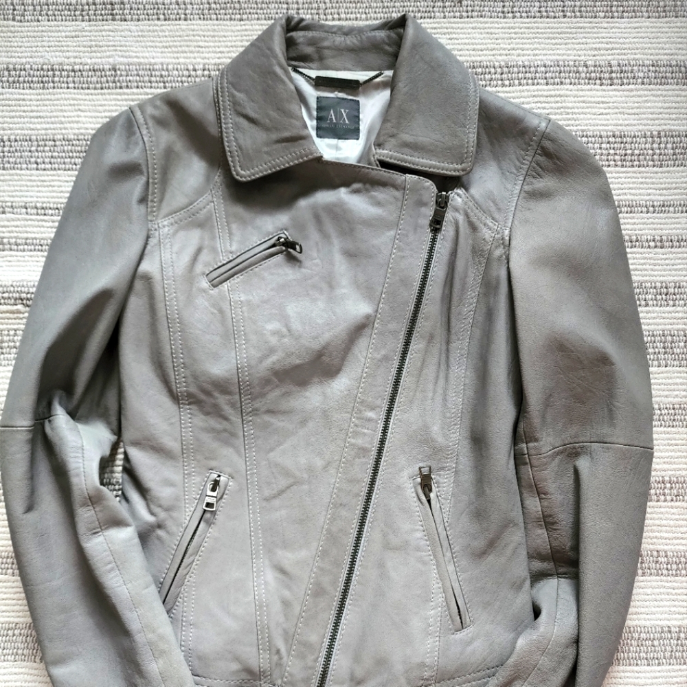 Armani exchange Leather jacket